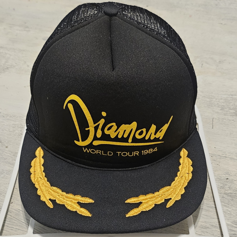 Vintage 80s Neil Diamond Trucker Hat - 1984 World Tour